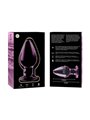 Nebula Series By Ibiza - Model 3 Anal Plug Borosilicate Glass 11 X 5 CM Pink