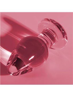 Nebula Series By Ibiza - Model 3 Anal Plug Borosilicate Glass 11 X 5 CM Pink