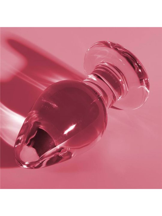 Nebula Series By Ibiza - Model 3 Anal Plug Borosilicate Glass 11 X 5 CM Pink