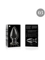 Nebula Series By Ibiza - Modello 3 Plug Anale Vetro Borosilicato 11 X 5 CM Trasparente