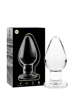 Nebula Series By Ibiza - Modello 3 Plug Anale Vetro Borosilicato 11 X 5 CM Trasparente
