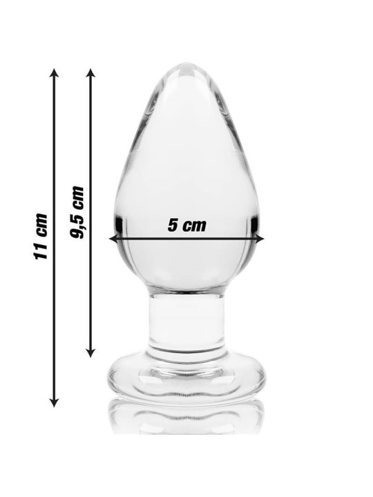 Nebula Series By Ibiza - Model 3 Anal Plug Borosilicate Glass 11 X 5 CM Transparent