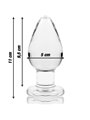 Nebula Series By Ibiza - Modello 3 Plug Anale Vetro Borosilicato 11 X 5 CM Trasparente