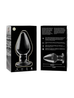 Nebula Series By Ibiza - Modello 3 Plug Anale Vetro Borosilicato 11 X 5 CM Trasparente