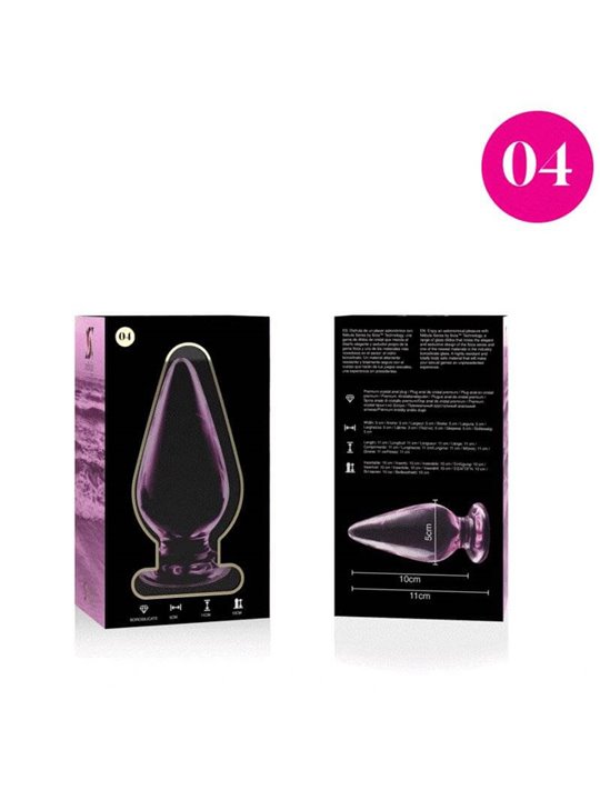 Nebula Series By Ibiza - Modello 4 Plug Anale Vetro Borosilicato 11 X 5 CM Rosa