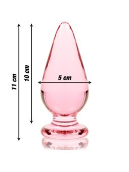 Nebula Series By Ibiza - Modello 4 Plug Anale Vetro Borosilicato 11 X 5 CM Rosa