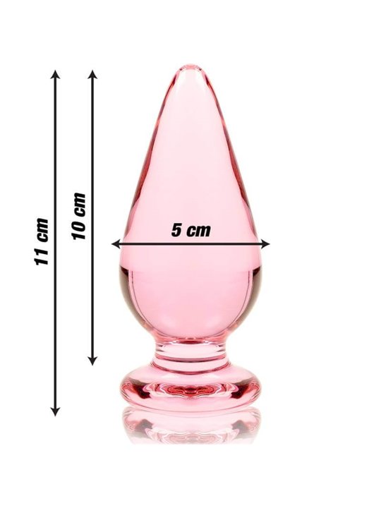 Nebula Series By Ibiza - Modello 4 Plug Anale Vetro Borosilicato 11 X 5 CM Rosa