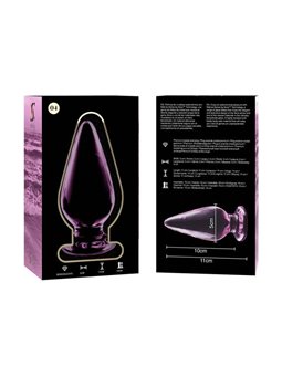 Nebula Series By Ibiza - Modello 4 Plug Anale Vetro Borosilicato 11 X 5 CM Rosa