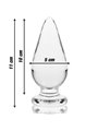 Nebula Series By Ibiza - Modello 4 Plug Anale Vetro Borosilicato 11 X 5 CM Trasparente