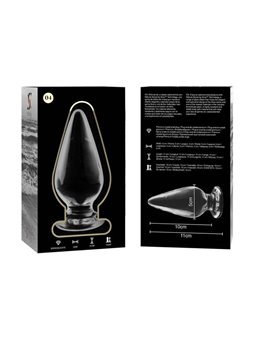 Nebula Series By Ibiza - Modello 4 Plug Anale Vetro Borosilicato 11 X 5 CM Trasparente