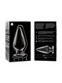 Nebula Series By Ibiza - Model 4 Anal Plug Borosilicate Glass 11 X 5 CM Clear