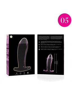 Nebula Series By Ibiza - Modello 5 Plug Anale Vetro Borosilicato 12,5 X 3,5 CM Rosa