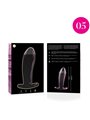 Nebula Series By Ibiza - Model 5 Anal Plug Borosilicate Glass 12.5 X 3.5 CM Pink