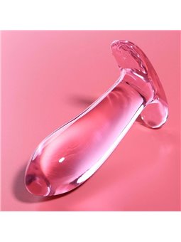Nebula Series By Ibiza - Model 5 Anal Plug Borosilicate Glass 12.5 X 3.5 CM Pink