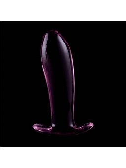 Nebula Series By Ibiza - Model 5 Anal Plug Borosilicate Glass 12.5 X 3.5 CM Pink