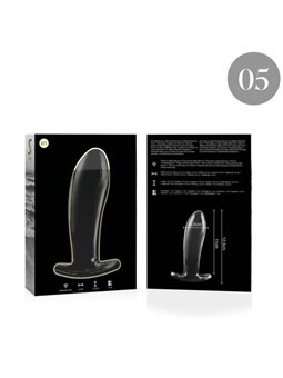 Nebula Series By Ibiza - Modello 5 Plug Anale Vetro Borosilicato 12,5 X 3,5 CM Trasparente