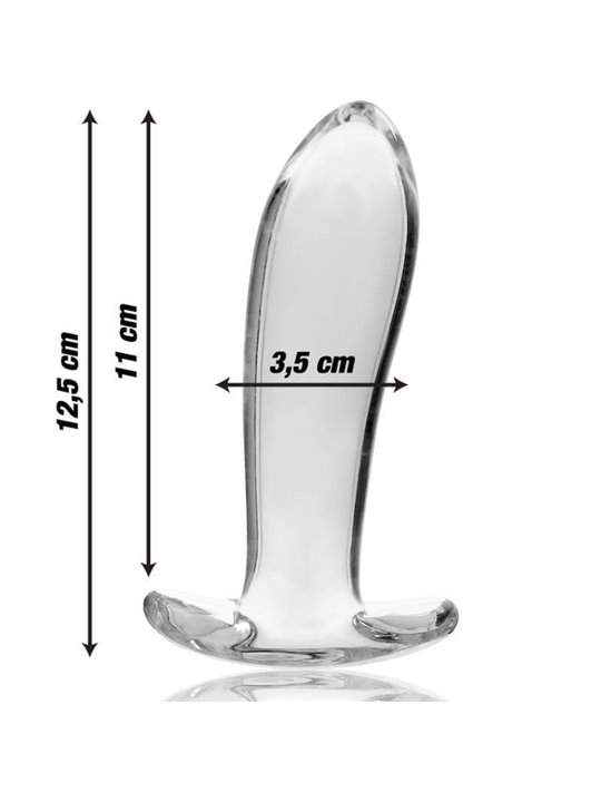 Nebula Series By Ibiza - Modello 5 Plug Anale Vetro Borosilicato 12,5 X 3,5 CM Trasparente