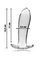 Nebula Series By Ibiza - Modello 5 Plug Anale Vetro Borosilicato 12,5 X 3,5 CM Trasparente
