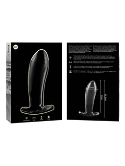 Nebula Series By Ibiza - Model 5 Anal Plug Borosilicate Glass 12.5 X 3.5 CM Clear