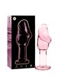 Nebula Series By Ibiza - Model 6 Anal Plug Borosilicate Glass 12.5 X 4 CM Pink