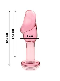 Nebula Series By Ibiza - Modello 6 Plug Anale Vetro Borosilicato 12,5 X 4 CM Rosa