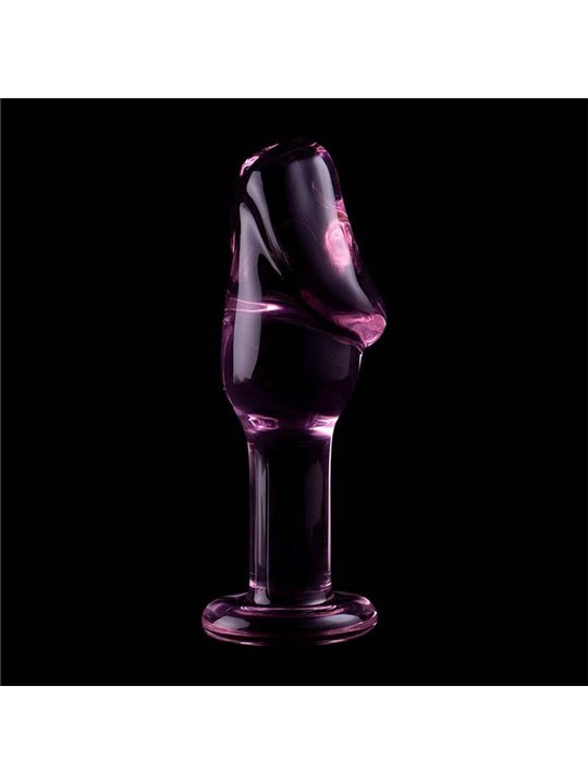 Nebula Series By Ibiza - Model 6 Anal Plug Borosilicate Glass 12.5 X 4 CM Pink