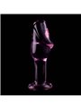 Nebula Series By Ibiza - Model 6 Anal Plug Borosilicate Glass 12.5 X 4 CM Pink