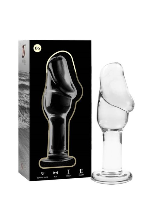 Nebula Series By Ibiza - Model 6 Anal Plug Borosilicate Glass 12.5 X 4 CM Clear