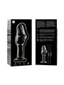 Nebula Series By Ibiza - Model 6 Anal Plug Borosilicate Glass 12.5 X 4 CM Clear