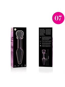 Nebula Series By Ibiza - Modello 7 Plug Anale Vetro Borosilicato 13,5 X 3 CM Rosa