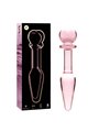 Nebula Series By Ibiza - Model 7 Anal Plug Borosilicate Glass 13.5 X 3 CM Pink