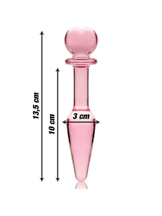 Nebula Series By Ibiza - Modello 7 Plug Anale Vetro Borosilicato 13,5 X 3 CM Rosa
