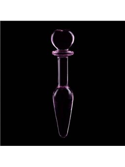 Nebula Series By Ibiza - Model 7 Anal Plug Borosilicate Glass 13.5 X 3 CM Pink