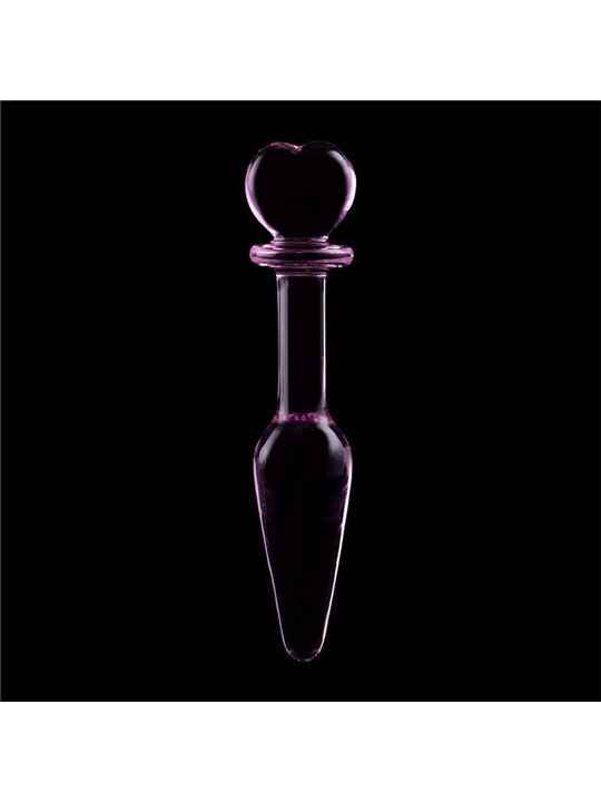 Nebula Series By Ibiza - Model 7 Anal Plug Borosilicate Glass 13.5 X 3 CM Pink