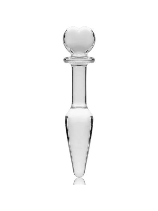 Nebula Series By Ibiza - Model 7 Anal Plug Borosilicate Glass 13.5 X 3 CM Clear