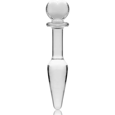 Nebula Series By Ibiza - Model 7 Anal Plug Borosilicate Glass 13.5 X 3 CM Clear