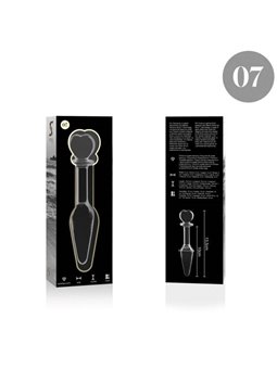 Nebula Series By Ibiza - Model 7 Anal Plug Borosilicate Glass 13.5 X 3 CM Clear
