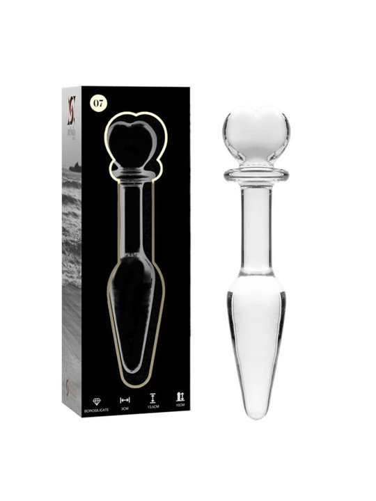 Nebula Series By Ibiza - Modello 7 Plug Anale Vetro Borosilicato 13,5 X 3 CM Trasparente