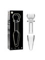 Nebula Series By Ibiza - Model 7 Anal Plug Borosilicate Glass 13.5 X 3 CM Clear