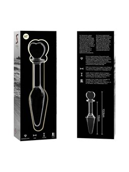 Nebula Series By Ibiza - Model 7 Anal Plug Borosilicate Glass 13.5 X 3 CM Clear