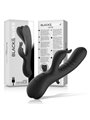 Black&Silver - Jamie Rechargeable Silicone Rabbit Stimulator Black