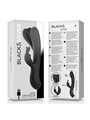 Black&Silver - Jamie Rechargeable Silicone Rabbit Stimulator Black