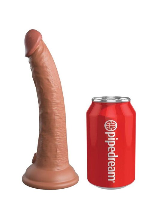 King Cock Elite - Dildo Realistico in Silicone 17,8 CM Caramello