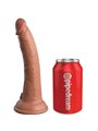 King Cock - Elite Realistic Silicone Dildo 17.8 CM Caramel