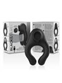 Black&Silver Cock Ring - Anello Fallico Vibrante con Funzione Lingua - Nero
