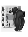 Black&Silver Cock Ring - Anello Fallico Vibrante con Funzione Lingua - Nero
