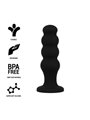 Black&Silver - Scott Premium Silicone Anal Plug Black