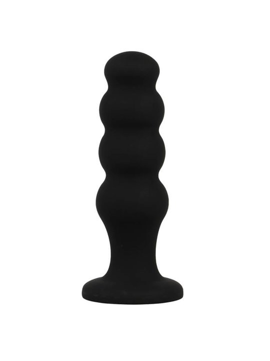 Black&Silver - Scott Premium Silicone Anal Plug Black