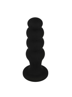 Black&Silver - Scott Premium Silicone Anal Plug Black