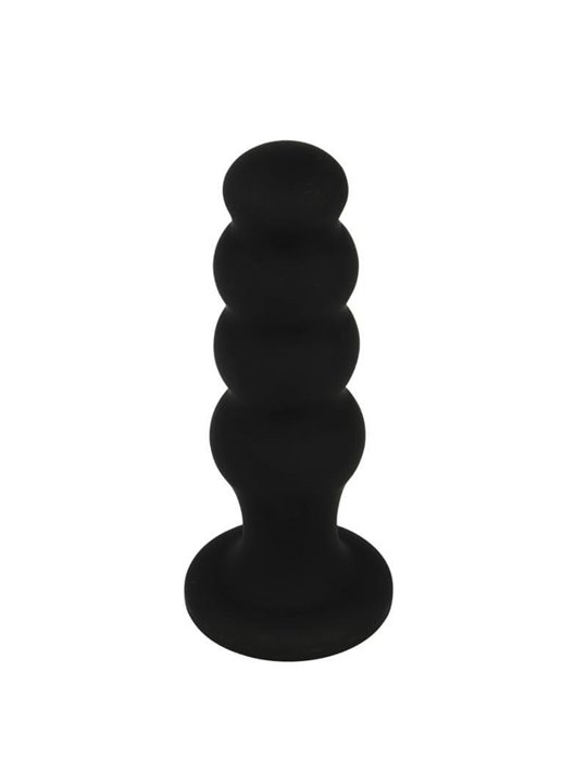 Black&Silver - Scott Premium Silicone Anal Plug Black